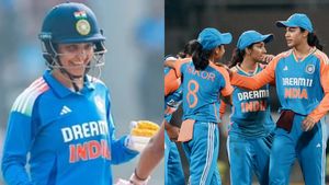 IND w vs WI W- வெஸ்ட் இண்டீஸ்க்கு எதிராக 358 ரன்கள் குவித்த இந்திய மகளிர் அணி.. ஹர்லின் தியோல் சதம்