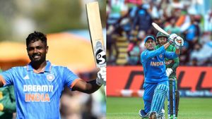 IND vs ENG- தோனியின் மகத்தான ரெக்கார்டை முறியடிக்க சஞ்சு சாம்சனுக்கு வாய்ப்பு