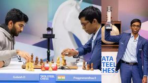 Tata Steel செஸ் தொடர்.. உலக சாம்பியன் குகேஷை வீழ்த்தி சாம்பியன் பட்டம் வென்ற பிரக்ஞானந்தா