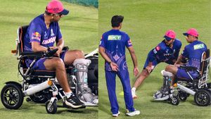 IPL 2025: சக்கர நாற்காலியில் ராகுல் டிராவிட்.. பதறிப் போன வீரர்கள்.. என்ன நடந்தது?