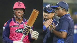 பேட்டை காட்டுங்க.. திடீரென போட்டியை நிறுத்திய அம்பயர்.. RCB vs RR போட்டியில் என்ன நடந்தது?