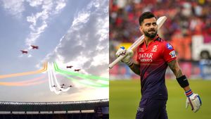 IPL 2025: மைதானத்தை ஆக்கிரமித்த கோலி ரசிகர்கள்.. பறந்த போர் ஜெட்கள்.. ராணுவ வீரர்களுக்கு மரியாதை