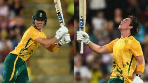 AUS vs SA: யாருப்பா நீ.. பந்தையே பார்க்காம சிக்ஸ்.. ஆஸ்திரேலியாவை கதறவிட்ட டெவால்ட் பிரெவிஸ்!