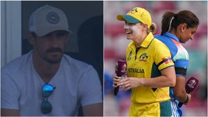 IND vs AUS: 10,500 கிமீ.. மனைவியின் ஆட்டத்தை பார்க்க பறந்து வந்த மிட்சல் ஸ்டார்க்.. இதுதான்யா காதல்!