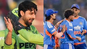 IND vs PAK: இன்னும் உலகக்கோப்பையே ஆரம்பிக்கலை.. அதற்குள் இந்திய அணியை சீண்டிய பாகிஸ்தான் பவுலர் அப்ரார் அகமது