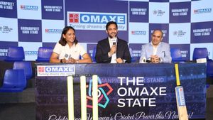 Harmanpreet Kaur Stand Inaugurated At The New Omaxe State Stadium Dwarka
