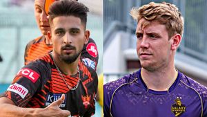 ഉമ്രാനെ അടിച്ചൊതുക്കി!!! ഗ്രീനും രഹാനെയും മിന്നിച്ചു, ത്യാഗി സര്‍പ്രൈസ് ഹീറോ; കെകെആര്‍ ത്രില്ലര്‍