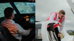 గాల్లో ఎగిరి క్యాచ్‌లు పట్టేటోడు.. ఇప్పుడు గాల్లో ఫ్లైట్ నడుపుతుండు! (వీడియో)