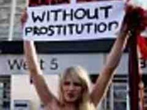 Ukraine: Female activists strip to protest Euro 2012