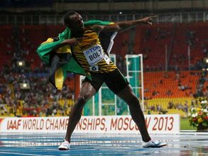 World Athletics (Pics): Bolt 'thunders' gold, regains lost crown