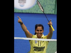IBL: Saina takes Hyderabad Hotshots to top of table