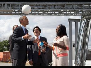 President Obama hosts Miami Heat in White House
