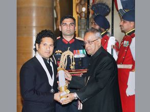 Sachin Tendulkar, CNR Rao get Bharat Ratnas (Pics)