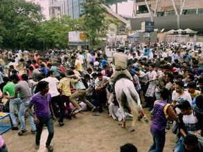 KKR felicitation: Unruly scenes witnessed outside Eden Gardens