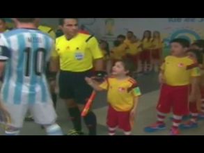 Must watch video: Messi breaks kid's heart with handshake refusal at World Cup 2014