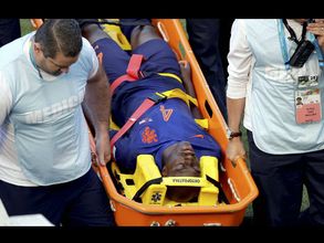 Martins Indi in hospital with mild concussion