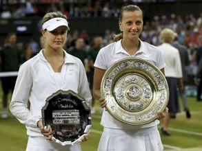Quick-fire Kvitova crushes Bouchard to win 2nd Wimbledon title