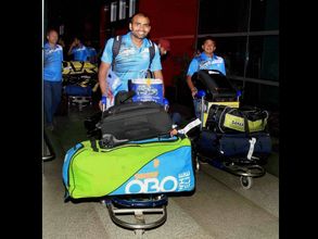 Victorious Indian hockey team returns home