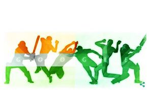 Google puts on India-Pakistan doodle for World Cup match