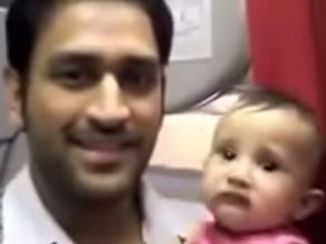 Viral Video: MS Dhoni with daughter; wife Sakshi clarifies doubts on baby Ziva