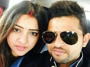 Suresh Raina posts first selfie with wife Priyanka Chaudhary