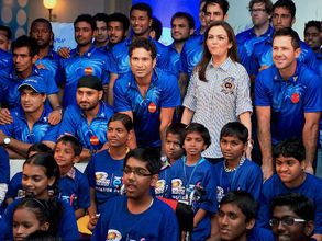 17,000 underprivileged kids cheer for Mumbai Indians