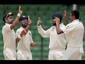 Captain Kohli praises 'quality' spinners Ashwin and Harbhajan after drawn Test