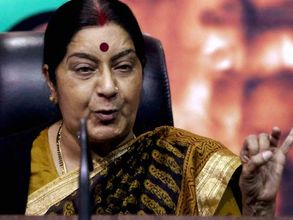 Swaraj hits back at journo who raked up propriety issue