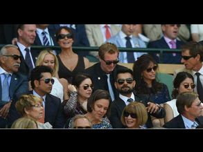 Tendulkar, Kohli and Anushka watch Wimbledon semi-finals