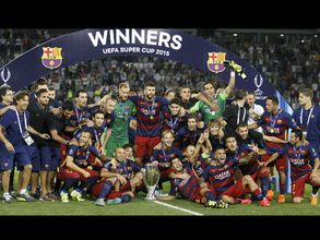 Lionel Messi shines as Barcelona win UEFA Super Cup