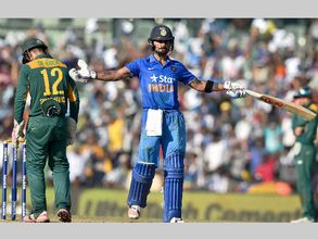 Perfect tribute: Kohli does a Sehwag to reach record century
