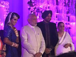 Beautiful Pics: Dhoni, Kohli, Modi, other celebs attend Harbhajan-Geeta Basra's wedding reception