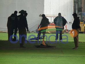 India-South Africa Test: After rains, KSCA uses fire on Bengaluru pitch