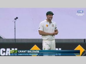 Another first in day-night Test: Masseur turns Australian fielder
