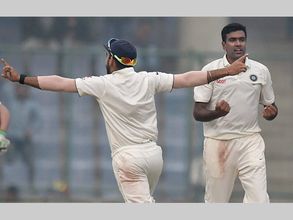 Delhi Test: Off-spinner Ashwin equals Tendulkar, McGrath