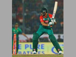 Asia Cup T20: Shakib Al Hasan reprimanded for hitting stumps