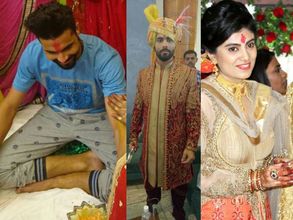 In pics: Ravindra Jadeja-Reeva Solanki's pre-wedding rituals