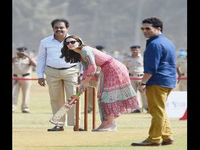 In Pics: When Sachin Tendulkar played cricket with Royal British Couple Will-Kate