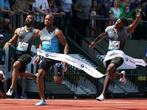 Justin Gatlin wins 100m at Rome Diamond League