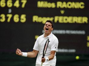 Wimbledon: Milos Raonic stuns Roger Federer in 5-set struggle to enter final