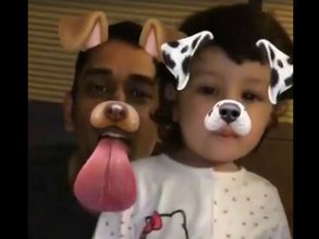 Daddy MS Dhoni and baby Ziva look adorable in this new video