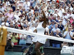 Serena Williams reaches 300-win milestone in Wimbledon romp