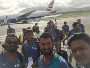 Virat Kohli-led Team India reaches West Indies to play four-Test series