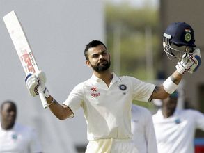 'Run Machine' Virat Kohli slams maiden Test ton against WI, career's 12th