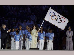 Olympic flag arrives in Tokyo for 2020 Games