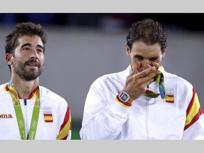 Rio Olympics: Rafael Nadal wins doubles gold with Marc Lopez