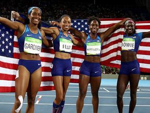 Rio Olympics 2016: USA clinches women's 4x100m relay gold