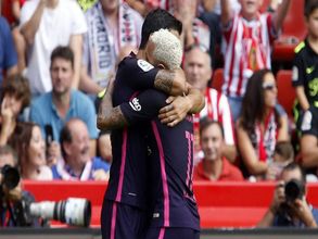 Neymar brace helps Barcelona thrash Sporting Gijon 5-0 in La Liga