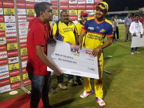KPL 2016: Manish Pandey shines as Mysuru Warriors complete hat-trick of victories