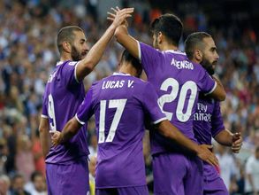 Real Madrid beat Espanyol 2-0 to equal Barcelona's record